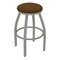 Holland Bar Stool Co 30" Swivel Bar Stool, Nickel Finish, Canter Thatch Seat X802 - alternate 1